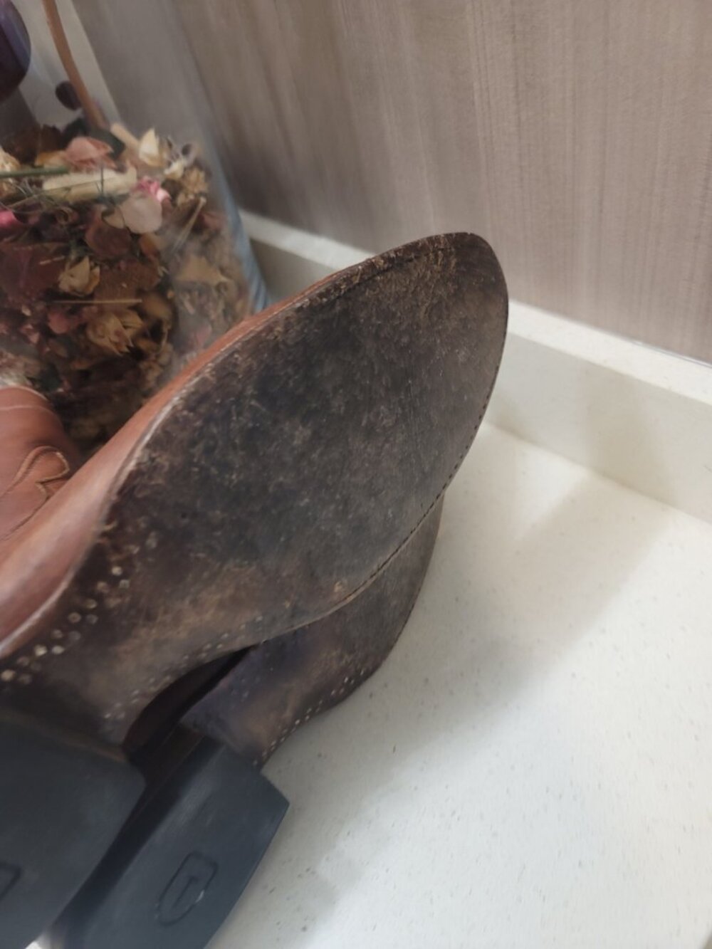 Tecovas The Earl Roper Bourbon Calfskin Leather Cowboy Boots Sz 10.5 D Men Brown - Picture 9 of 15